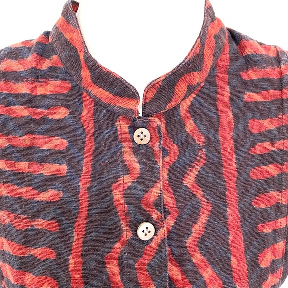 Funky sleeveless printed top by Fabindia - Picture 3 of 9